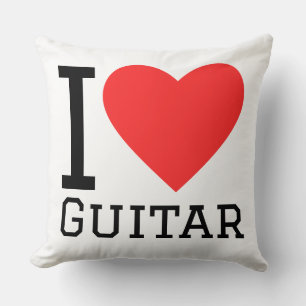 Jag älskar gitarr kudde