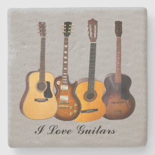 JAG ÄLSKAR GITARRER UNDERLÄGG STEN