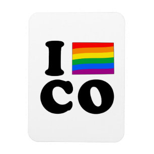 JAG ÄLSKAR GLADA COLORADO MAGNET