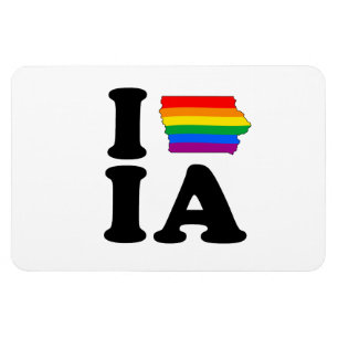 JAG ÄLSKAR GLADA IOWA MAGNET