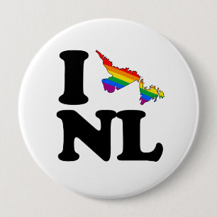 JAG ÄLSKAR GLADA NEWFOUNDLAND - .PNG KNAPP