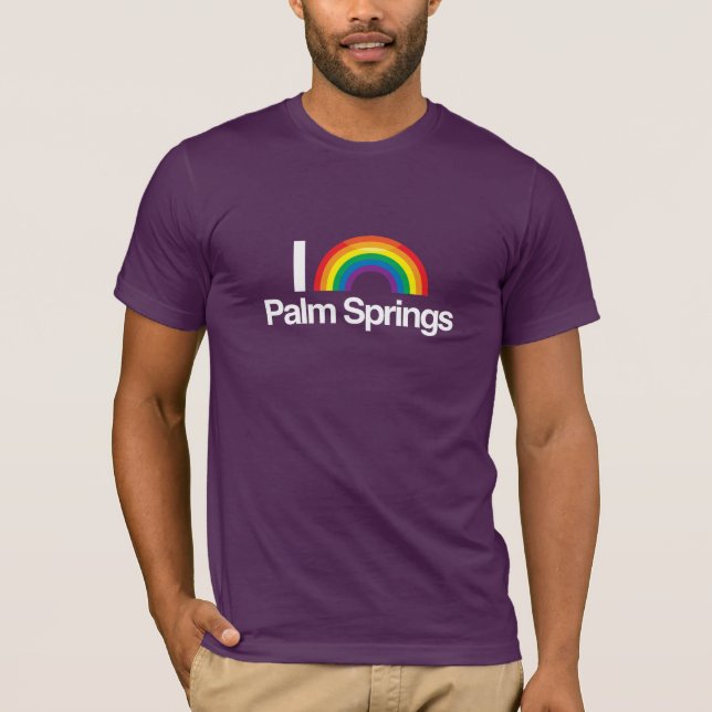 JAG ÄLSKAR GLADA PALM SPRING -- .png Tröja (Framsida)