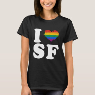 JAG ÄLSKAR GLADA SAN FRANCISCO - VIT - .PNG TEE SHIRT