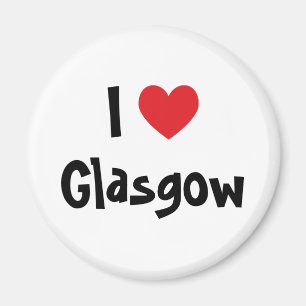 Jag älskar Glasgow Magnet