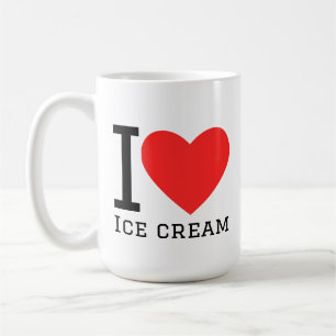 Jag älskar glass kaffemugg