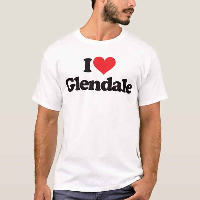 Jag älskar Glendale Tee (Framsida)