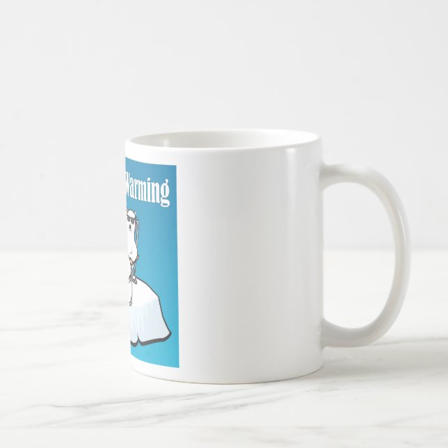 Jag älskar global värme kaffemugg (Höger)