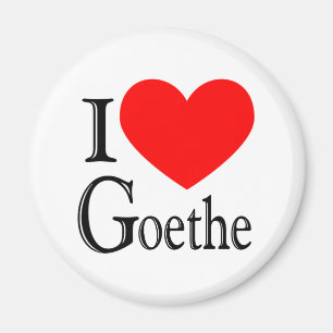 Jag älskar Goethe Magnet