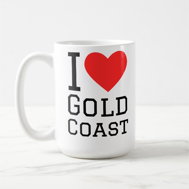 Jag älskar Gold Coast  Kaffemugg (Vänster)