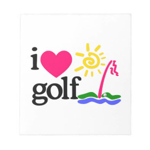 JAG ÄLSKAR GOlF Anteckningsblock