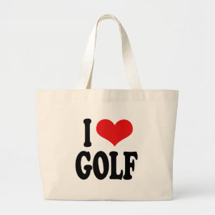 Jag älskar Golf Jumbo Tygkasse