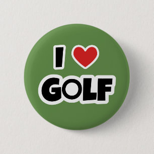 Jag älskar Golf Knapp