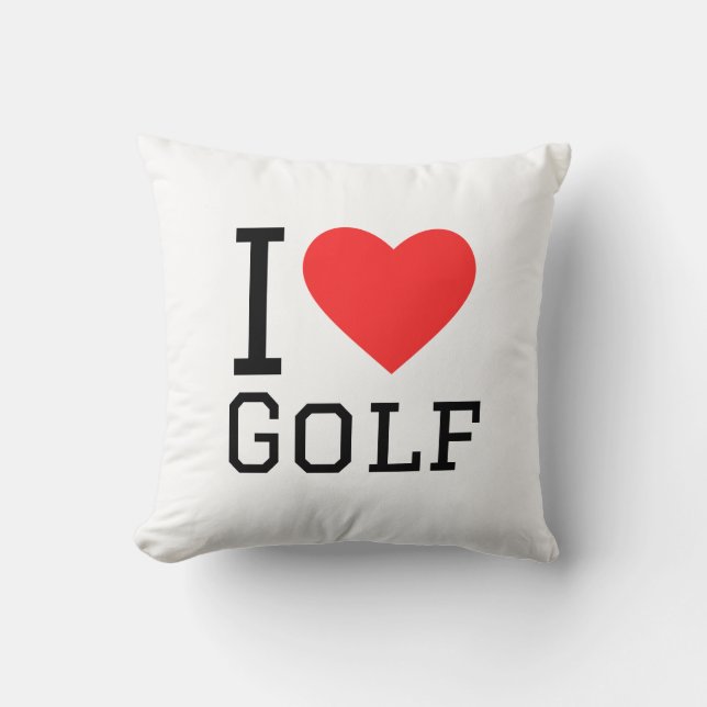 Jag älskar golf kudde (Framsida)