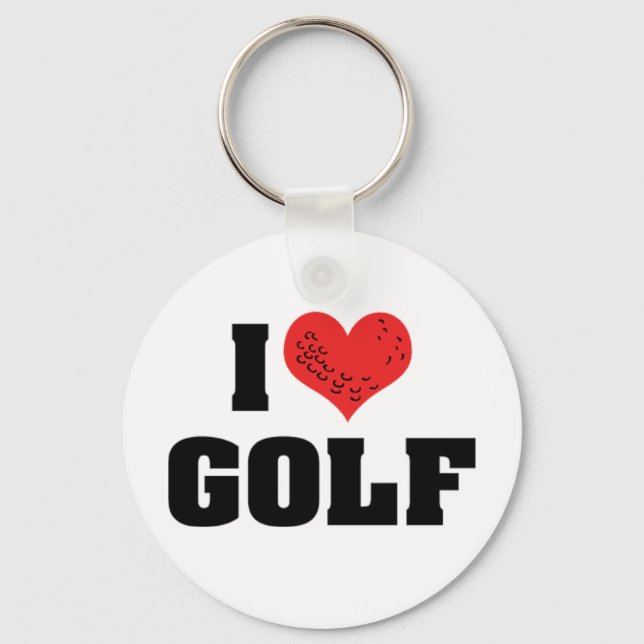 Jag älskar golfnyckelring nyckelring (Framsida)