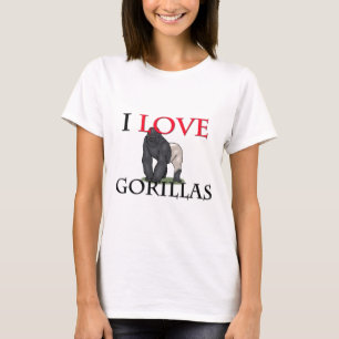 Jag älskar gorillor t-shirt