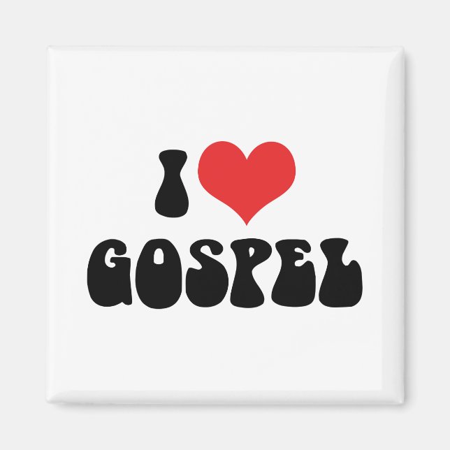Jag älskar gospel magnet (Framsidan)
