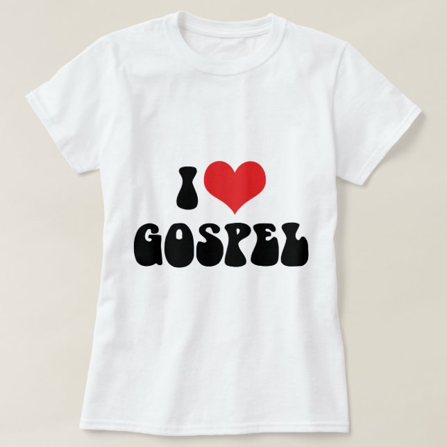Jag älskar gospel tee (Design framsida)