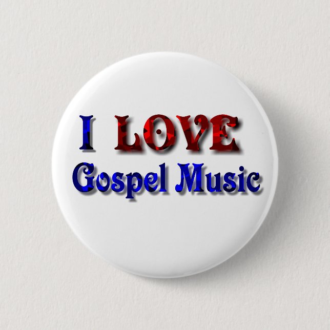 Jag älskar gospelmusik - KNÄPPAS Knapp (Framsida)