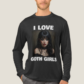 JAG ÄLSKAR GOTH-FLICKOR T-SHIRT