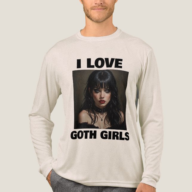JAG ÄLSKAR GOTH-FLICKOR T-SHIRT (Framsida)