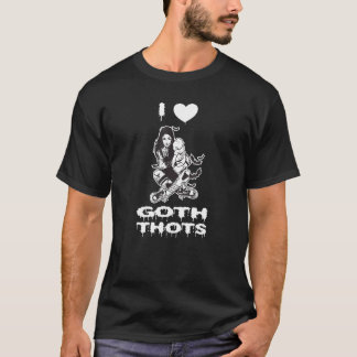 Jag älskar Goth Thots Satan Ockult Goth Satanistis T Shirt