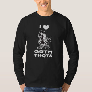 Jag älskar Goth Thots Satan Ockult Goth Satanistis T Shirt