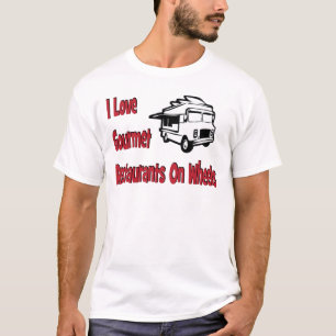 Jag älskar gourmet- restauranger på hjul t-shirt