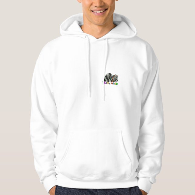 JAG ÄLSKAR GOZO HUDDIES SWEATSHIRT MED LUVA (Framsida)