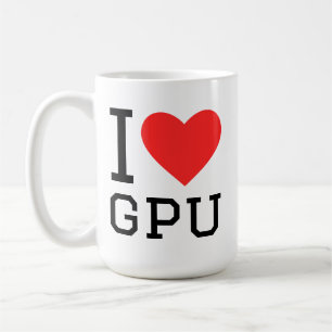 Jag älskar gpu kaffemugg