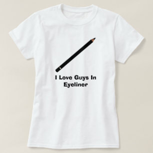 Jag älskar grabbar i Eyeliner Tee