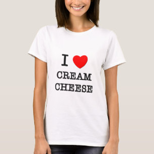Jag älskar gräddost t-shirt