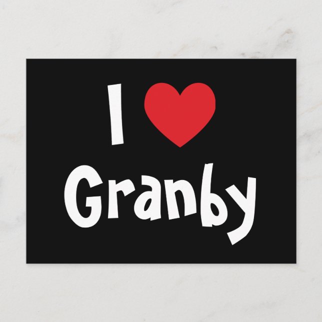 Jag älskar Granby Vykort (Framsida)