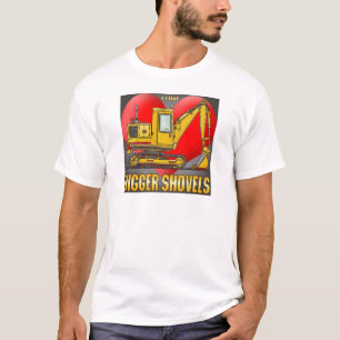 Jag älskar grävareskyffelmanar T-tröja Tee Shirt