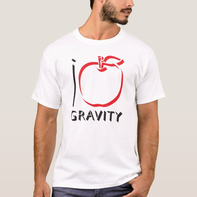 JAG ÄLSKAR GRAVITATIONT-tröja Tee (Framsida)
