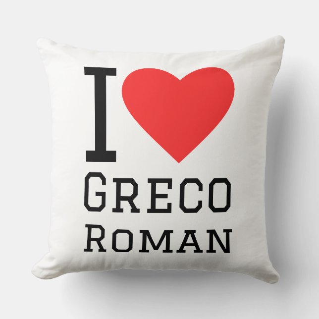 Jag älskar Greco Roman Kudde (Framsida)