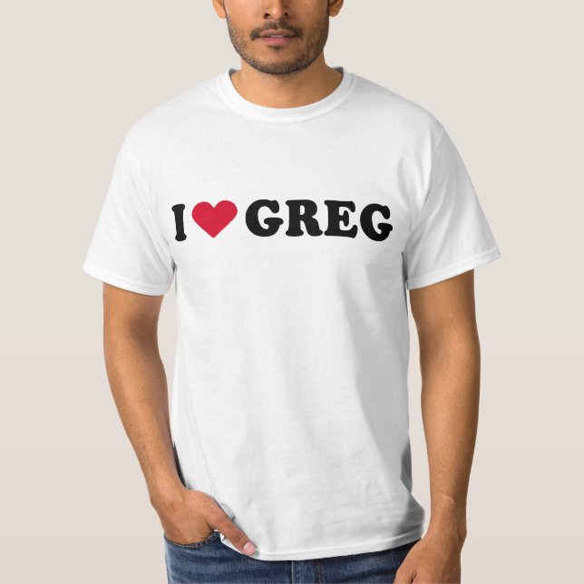 JAG ÄLSKAR GREG T-SHIRT (Framsida)