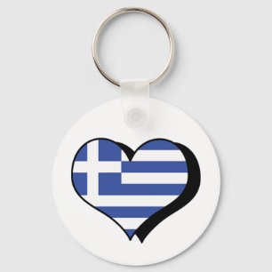 Jag älskar Grekland Nyckelring