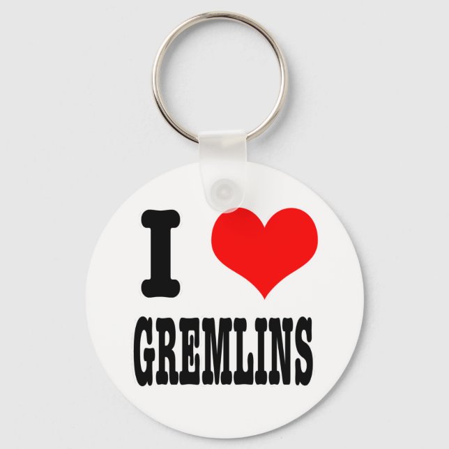 JAG ÄLSKAR GREMLINS NYCKELRING (Framsida)