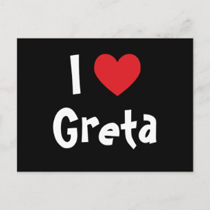Jag älskar Greta Vykort