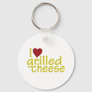Jag älskar grillad ost nyckelring