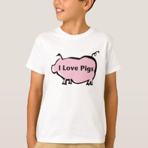 Jag älskar grisar t shirt