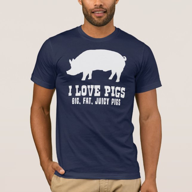 Jag älskar grisar tee (Framsida)
