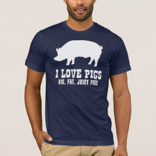 Jag älskar grisar tee shirt