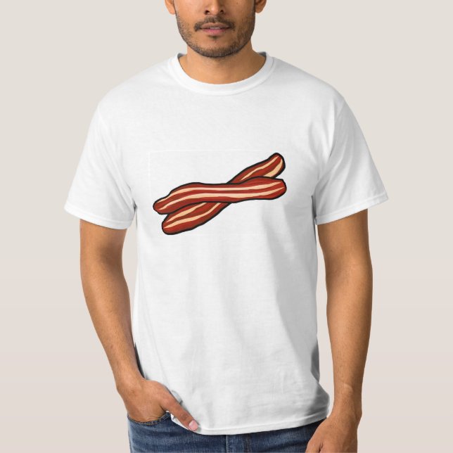 Jag älskar grisen för remsor för bacon för konst tröja (Framsida)