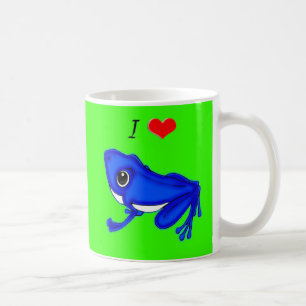 Jag älskar grodor kaffemugg