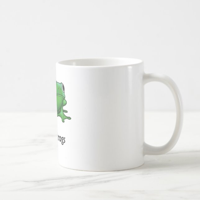 Jag älskar grodor kaffemugg (Höger)