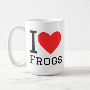 Jag älskar grodor kaffemugg