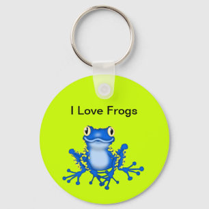 Jag älskar grodor Keychain Nyckelring