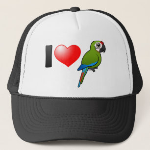 Jag älskar gröna Macaws för underbar Keps