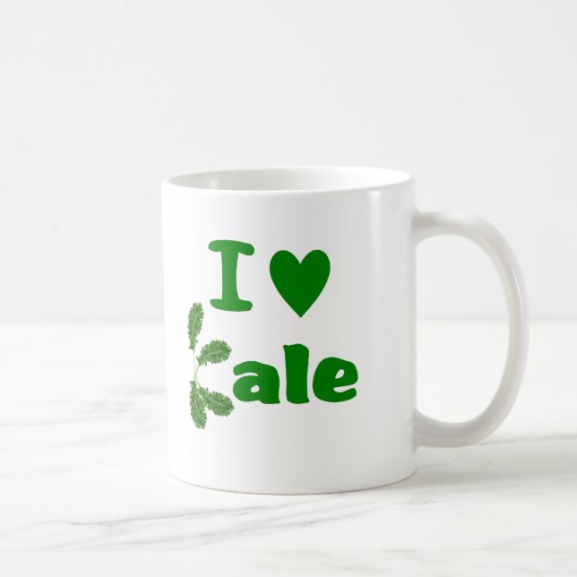 Jag älskar grönsaken/trädgårdsmästaren för Kale Kaffemugg (Höger)